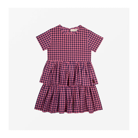 Girls Checked Dress | Marlon Check Pink Dress Where's that Bear? Girls Checked Dress | Marlon Check Pink Dress Where's that Bear?