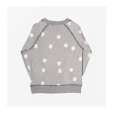 Moon Spot Jersey Sweater Grey Marl back