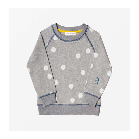 Moon Spot Jersey Sweater Grey Marl front