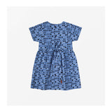 Pebble Dot Dress Cornflower Blue