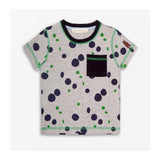 Puddle Spot Jersey T-Shirt Grey Marl front