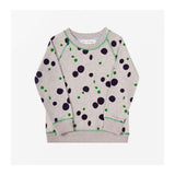 Puddle Spot Jersey Sweater Grey Marl front