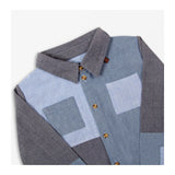 Chambray Patch Shirt close 1