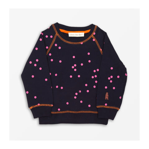 Speedy Dot Sweater - Navy Front